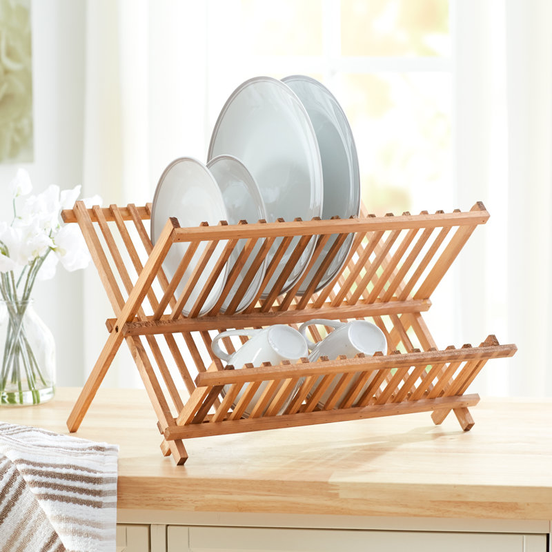 Wayfair Basics™ Wayfair Basics Wooden Dish Rack & Reviews Wayfair